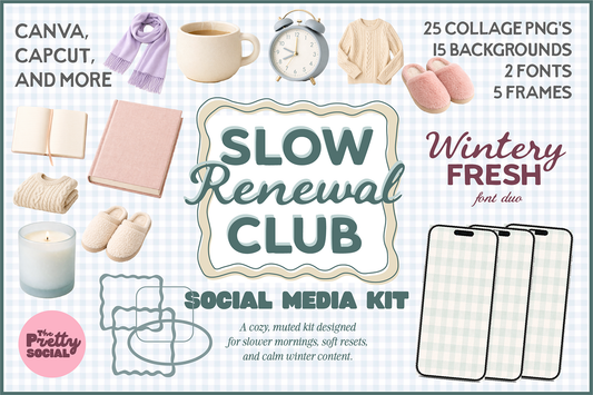 SLOW RENEWAL CLUB Social Media Kit